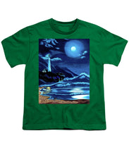 Load image into Gallery viewer, Lighthouse Moonlit Sky - Youth T-Shirt
