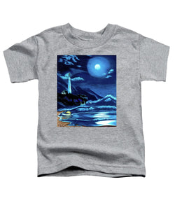 Lighthouse Moonlit Sky - Toddler T-Shirt