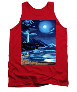 Lighthouse Moonlit Sky - Tank Top