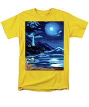 Load image into Gallery viewer, Lighthouse Moonlit Sky - Men&#39;s T-Shirt  (Regular Fit)
