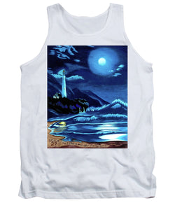 Lighthouse Moonlit Sky - Tank Top