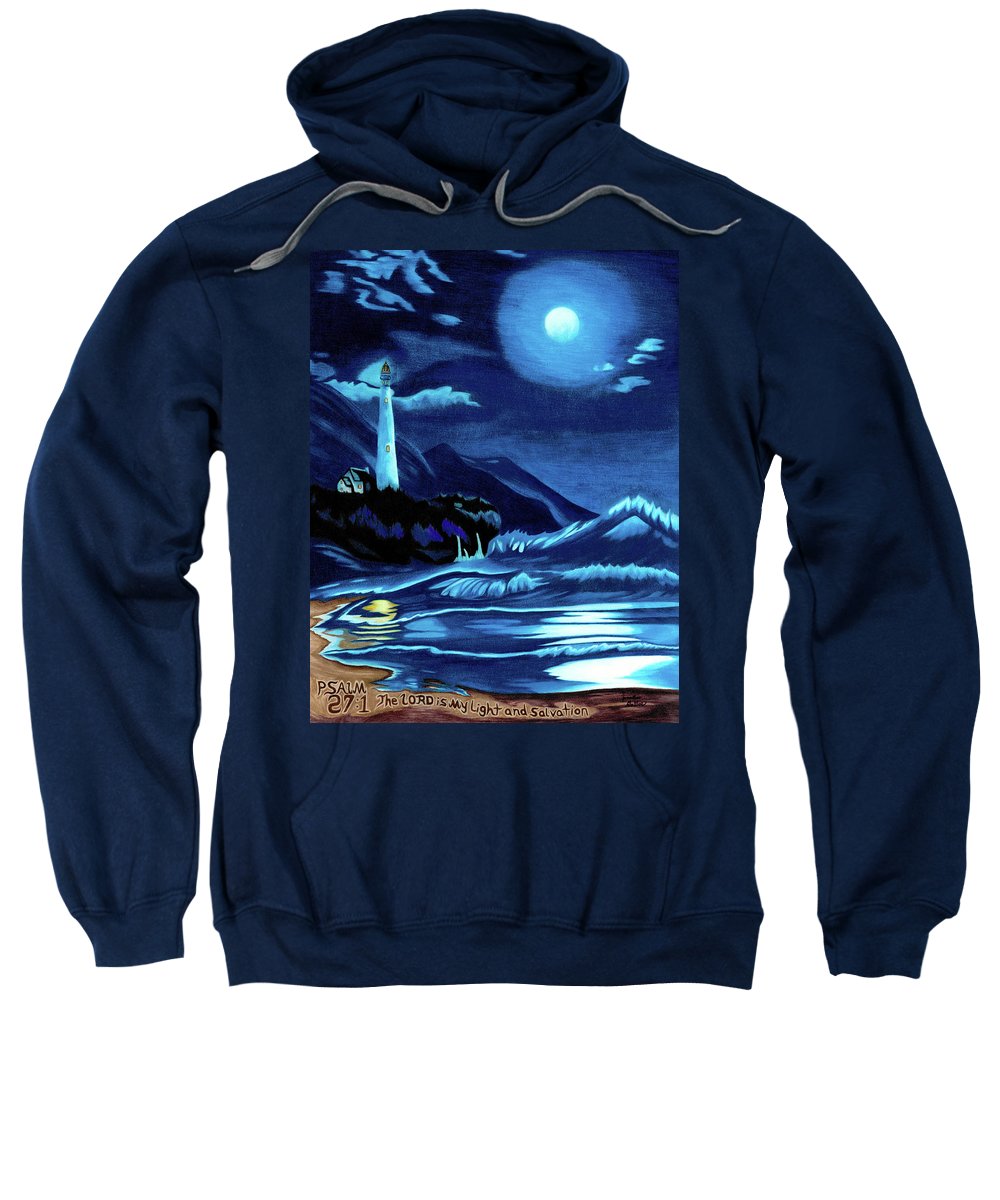 Lighthouse Moonlit Sky - Sweatshirt