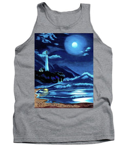 Lighthouse Moonlit Sky - Tank Top