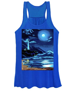 Lighthouse Moonlit Sky - Women's Tank Top