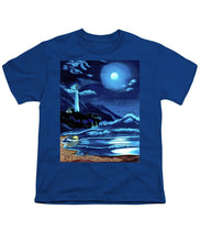 Load image into Gallery viewer, Lighthouse Moonlit Sky - Youth T-Shirt
