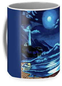 Lighthouse Moonlit Sky - Mug