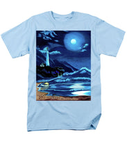 Load image into Gallery viewer, Lighthouse Moonlit Sky - Men&#39;s T-Shirt  (Regular Fit)
