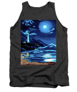 Lighthouse Moonlit Sky - Tank Top