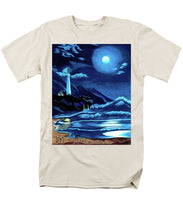 Load image into Gallery viewer, Lighthouse Moonlit Sky - Men&#39;s T-Shirt  (Regular Fit)
