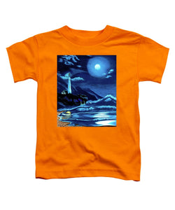 Lighthouse Moonlit Sky - Toddler T-Shirt