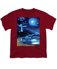 Load image into Gallery viewer, Lighthouse Moonlit Sky - Youth T-Shirt
