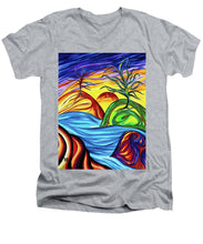 Load image into Gallery viewer, Night to Day - Men's V-Neck T-Shirt
