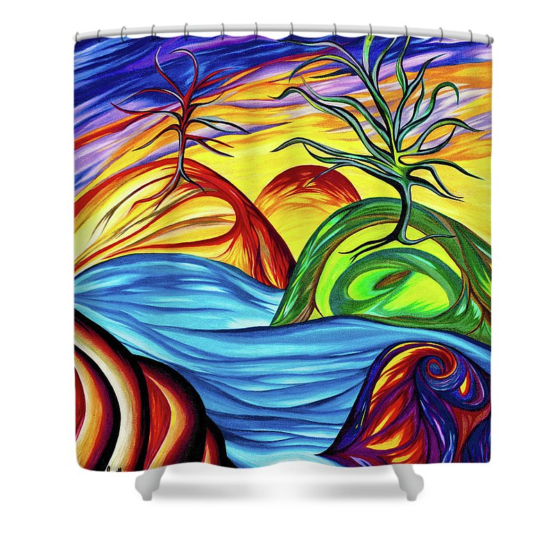 Night to Day - Shower Curtain