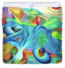 Load image into Gallery viewer, Rainbow Pathway - Duvet Cover
