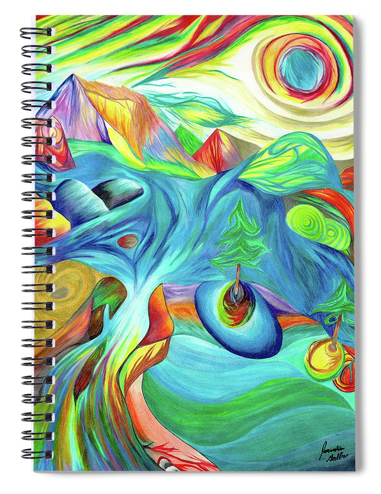 Rainbow Pathway - Spiral Notebook