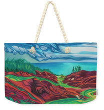Load image into Gallery viewer, The Bluffs - Weekender Tote Bag
