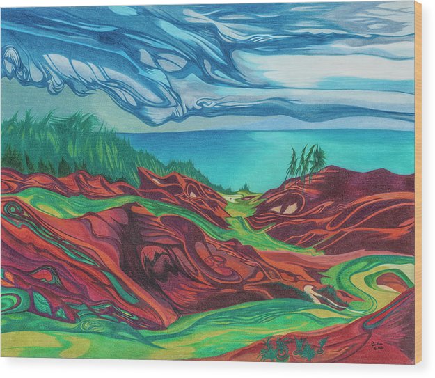 The Bluffs - Wood Print