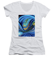 Load image into Gallery viewer, Abstract Blue Personality  - Women&#39;s V-Neck
