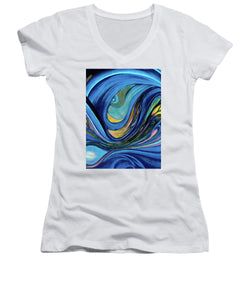 Abstract Blue Personality  - Women's V-Neck