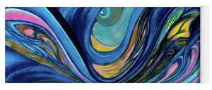 Abstract Blue Personality  - Yoga Mat