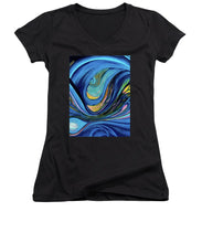 Load image into Gallery viewer, Abstract Blue Personality  - Women&#39;s V-Neck
