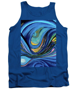 Abstract Blue Personality  - Tank Top