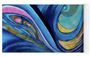 Abstract Blue Personality  - Yoga Mat