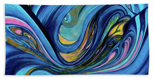 Abstract Blue Personality  - Bath Towel