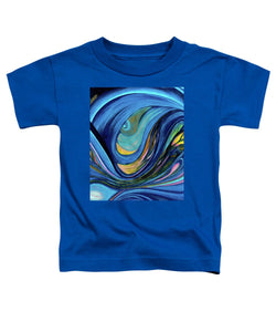 Abstract Blue Personality  - Toddler T-Shirt