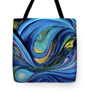 Abstract Blue Personality  - Tote Bag