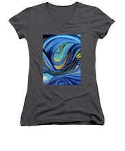 Load image into Gallery viewer, Abstract Blue Personality  - Women&#39;s V-Neck
