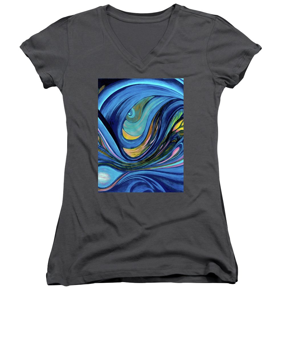 Abstract Blue Personality  - Women's V-Neck