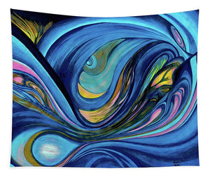 Abstract Blue Personality  - Tapestry