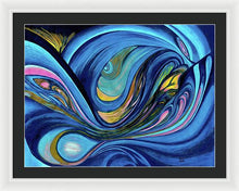 Load image into Gallery viewer, Abstract Blue Personality  - Framed Print

