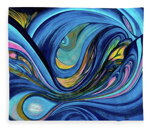 Abstract Blue Personality  - Blanket