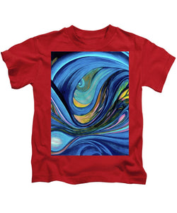 Abstract Blue Personality  - Kids T-Shirt